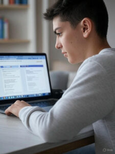 Professor particular de inglês online em aula com aluno