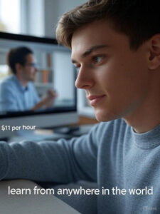 Professional online language teacher providing English and Portuguese lessons via video call